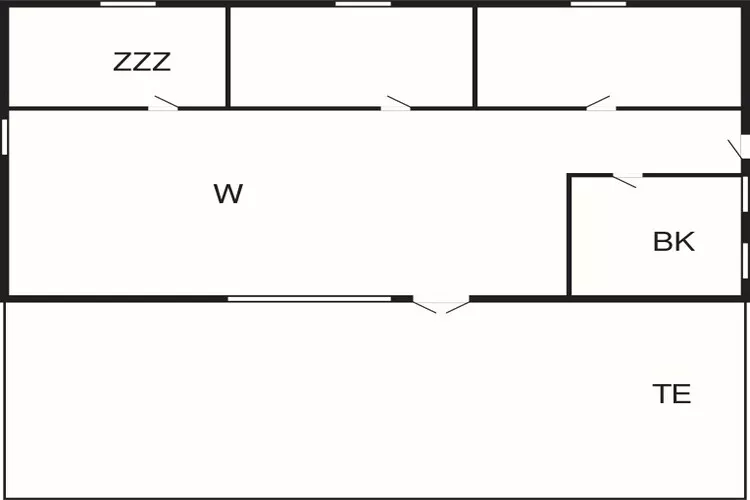6 persoons vakantie huis in Nexø-Plattegrond
