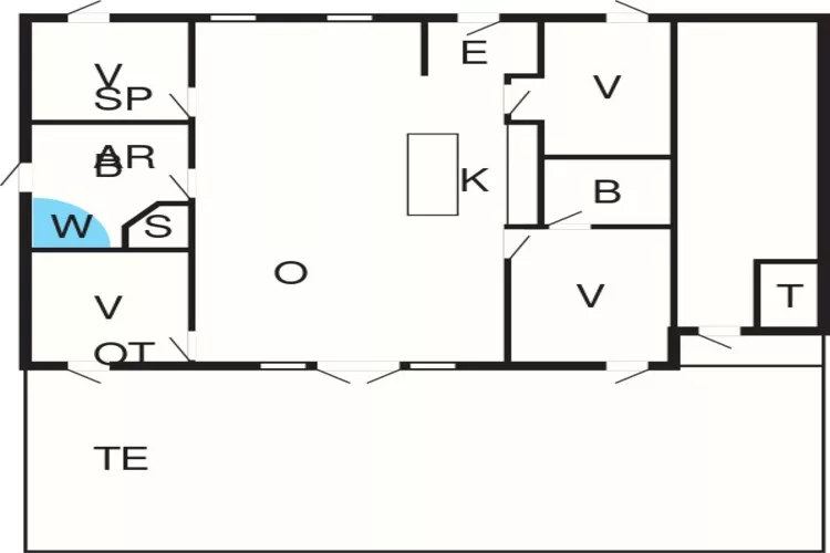 9 persoons vakantie huis in Dannemare-Plattegrond