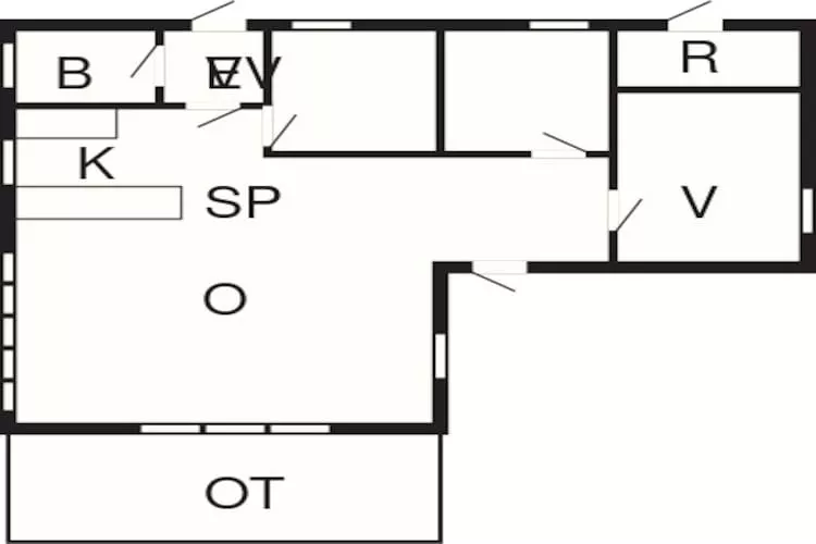 6 persoons vakantie huis in Ebeltoft-Plattegrond