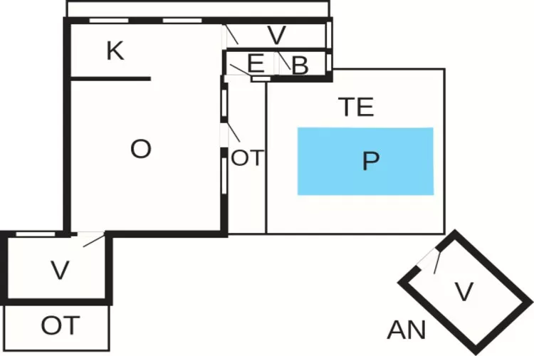 6 persoons vakantie huis in Nexø-Plattegrond
