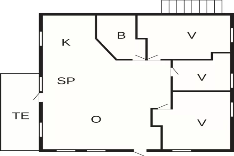 6 persoons vakantie huis in HOSTELAND-Plattegrond