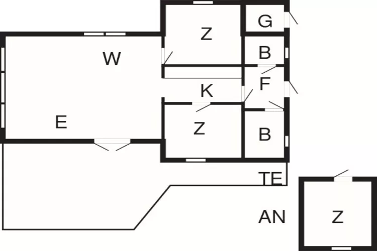 Gezellige Blokhut Toevluchtsoord-By Traum-Plattegrond