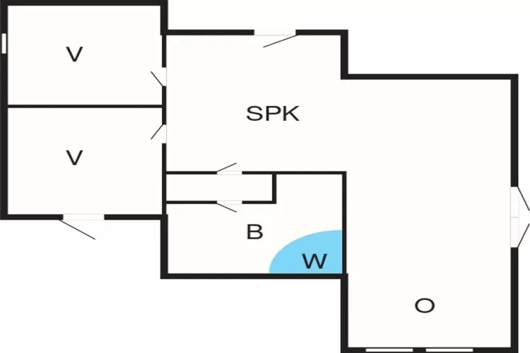 6 persoons vakantie huis in Karrebæksminde-Plattegrond