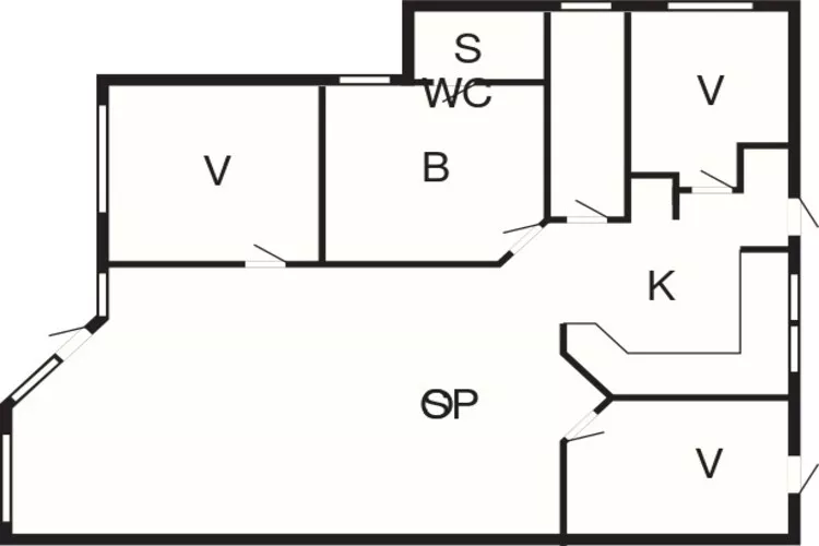 6 persoons vakantie huis in Løkken-Plattegrond