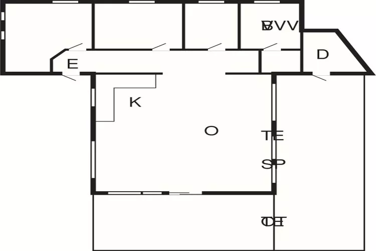 Gezellig kusthuis in Blokhus-By Traum-Plattegrond