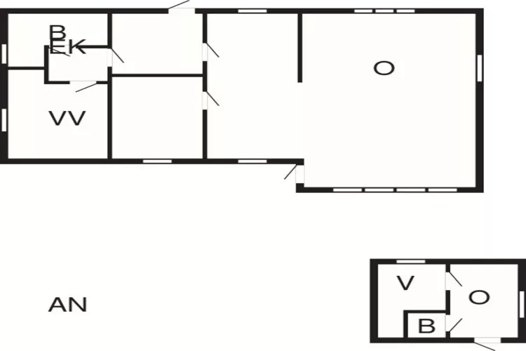 6 persoons vakantie huis in Væggerløse-Plattegrond