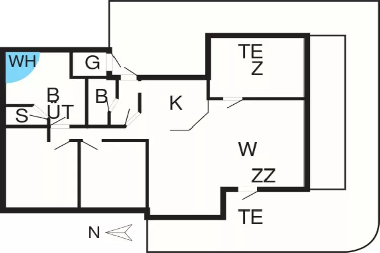 6 persoons vakantie huis in Tarm-Plattegrond