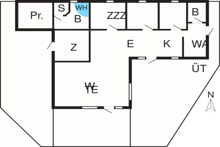 8 persoons vakantie huis in Fjerritslev-Plattegrond