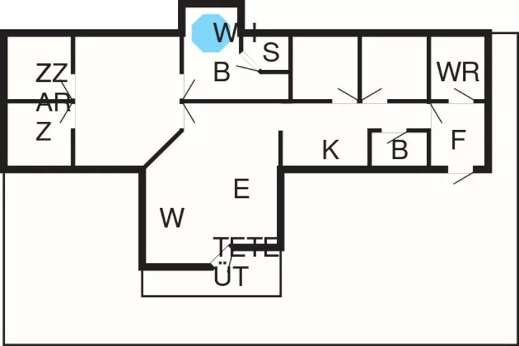12 persoons vakantie huis in Løkken-Plattegrond