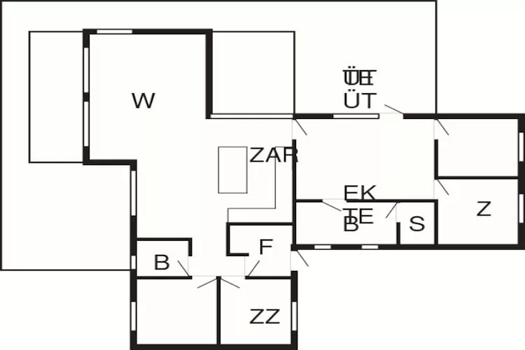 8 persoons vakantie huis in Sydals-Plattegrond