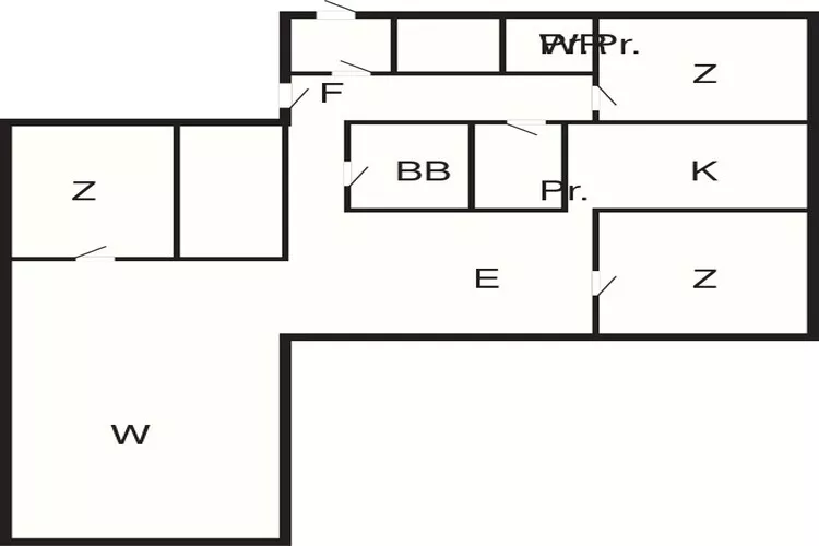6 persoons vakantie huis in Knebel-Plattegrond