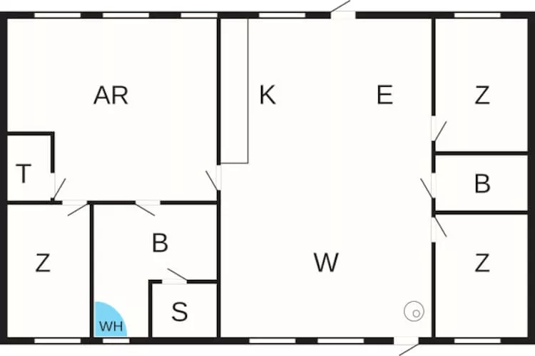 6 persoons vakantie huis in Løkken-Plattegrond
