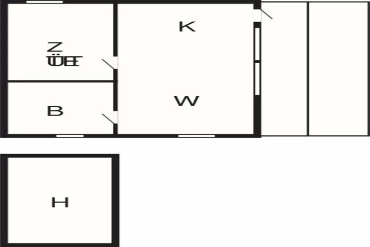4 persoons vakantie huis in Folkestad-Plattegrond