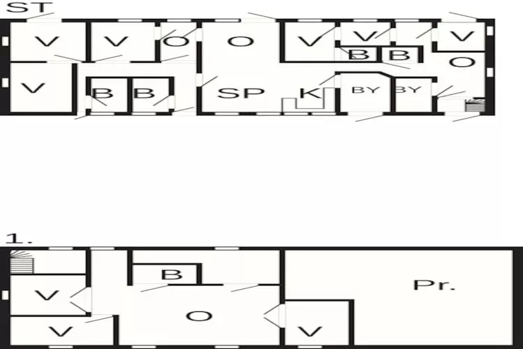 20 persoons vakantie huis in Ulfborg-Plattegrond