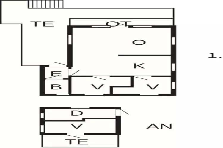 6 persoons vakantie huis in Korssund-Plattegrond