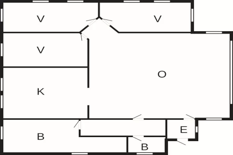 6 persoons vakantie huis in Kirke Hyllinge-Plattegrond