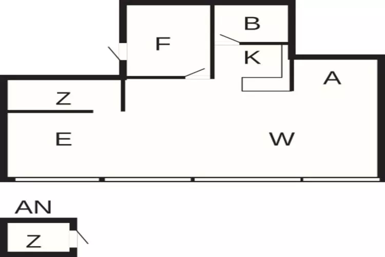 6 persoons vakantie huis in Ebeltoft-Plattegrond