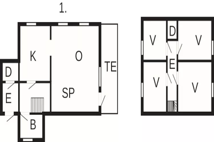 9 persoons vakantie huis in Lyngseidet-Plattegrond