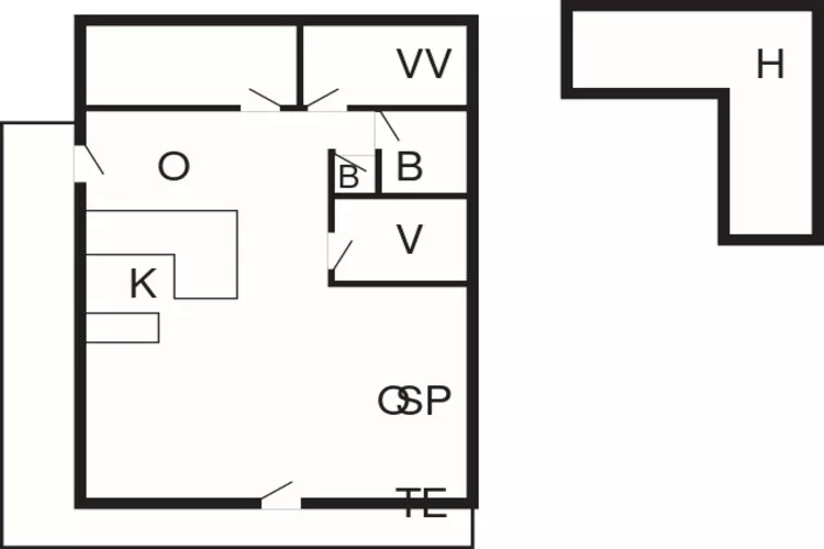 8 persoons vakantie huis in Ebeltoft-Plattegrond