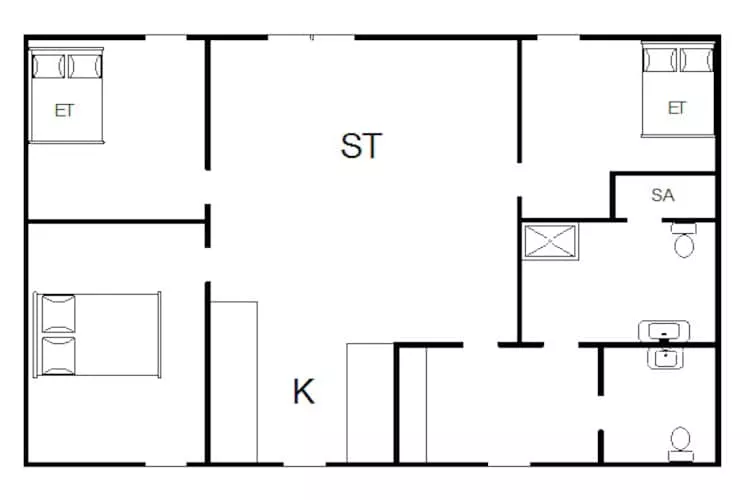 8 persoons vakantie huis in Tarm-Plattegrond