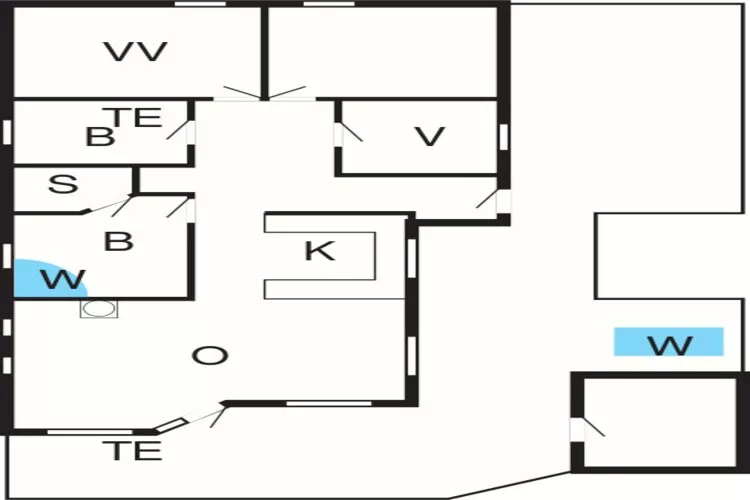 6 persoons vakantie huis in Ringkøbing-Plattegrond