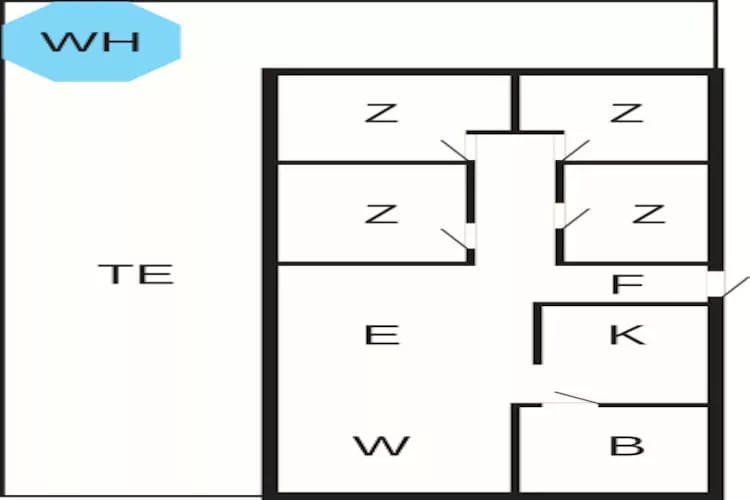 6 persoons vakantie huis in Bjert-Plattegrond