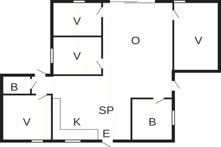 8 persoons vakantie huis in Ansager-Plattegrond