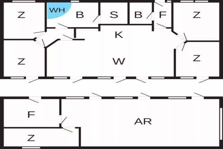 10 persoons vakantie huis in Løkken-Plattegrond