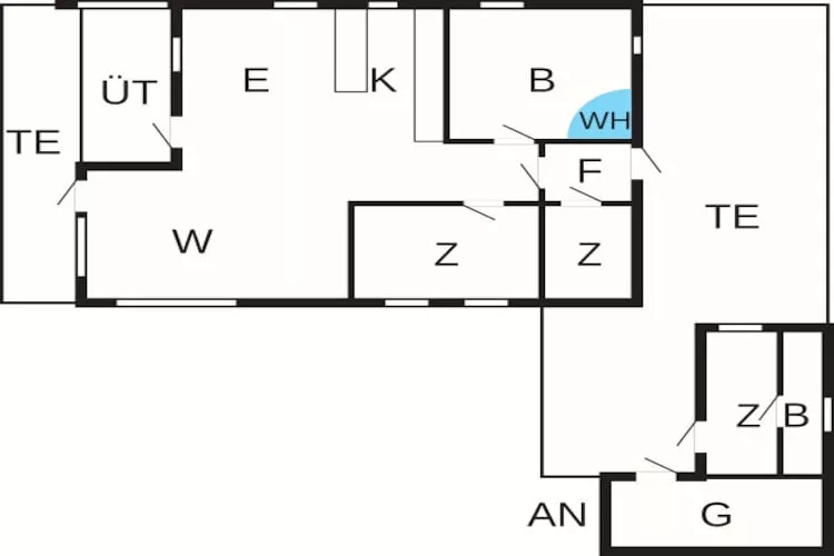 8 persoons vakantie huis in Hals-Plattegrond