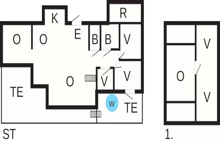 8 persoons vakantie huis in SVEIO-Plattegrond