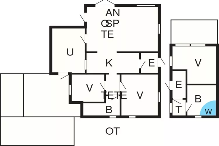 6 persoons vakantie huis in Gørlev-Plattegrond