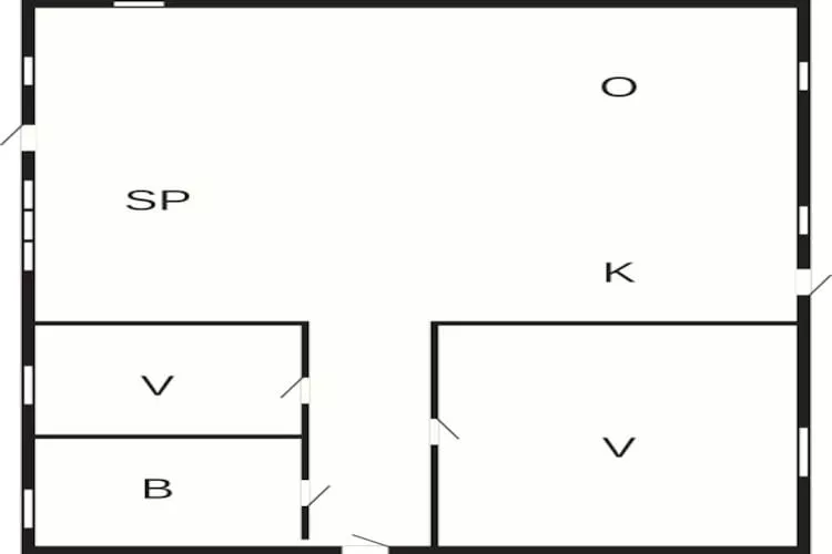 4 persoons vakantie huis in Store Fuglede-Plattegrond
