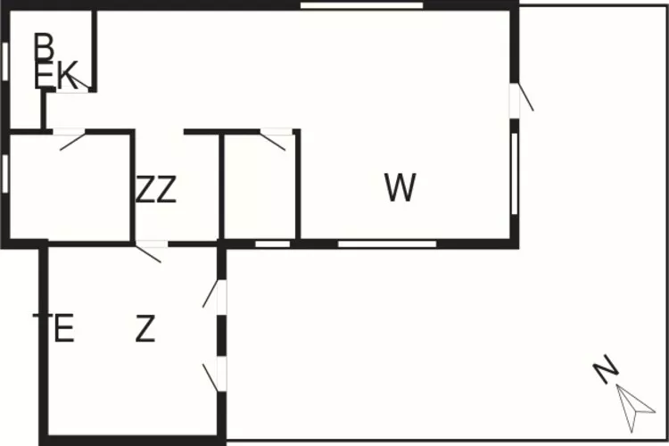 6 persoons vakantie huis in Jerup-Plattegrond
