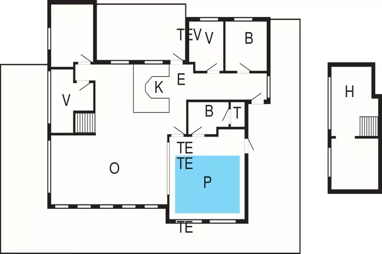 8 persoons vakantie huis in Hjørring-Plattegrond