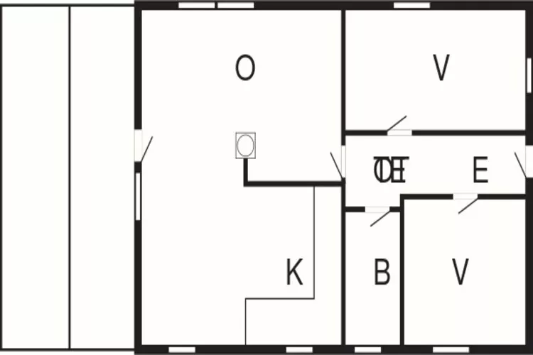 5 persoons vakantie huis in Rømø-Plattegrond