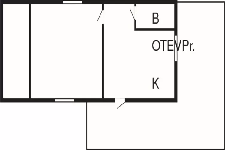 2 persoons vakantie huis in Falkenberg-Plattegrond