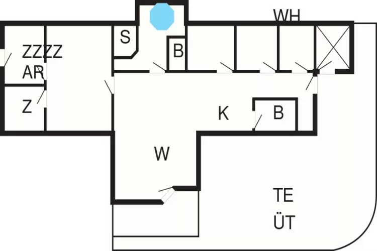 12 persoons vakantie huis in Ebeltoft-Plattegrond