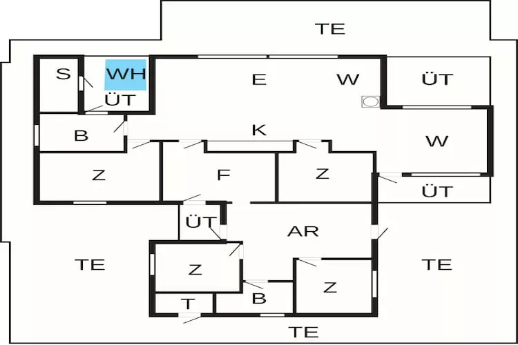 12 persoons vakantie huis in Haderslev-Plattegrond