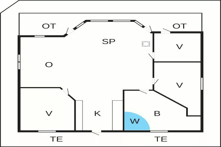 6 persoons vakantie huis in Ulfborg-Plattegrond