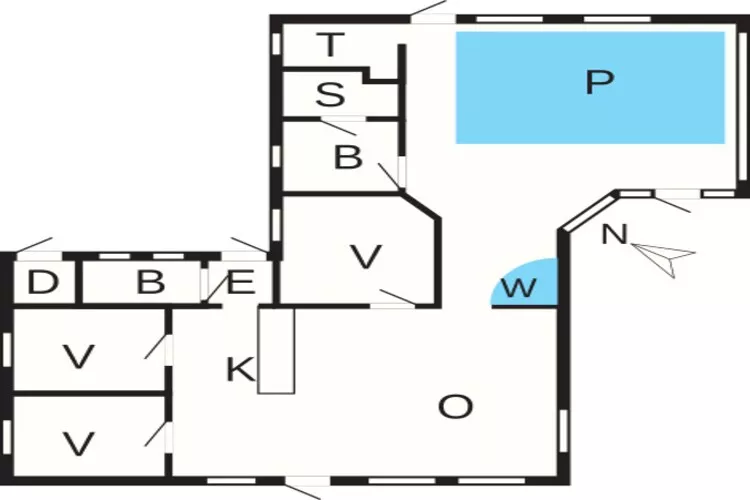 8 persoons vakantie huis in Hadsund-Plattegrond
