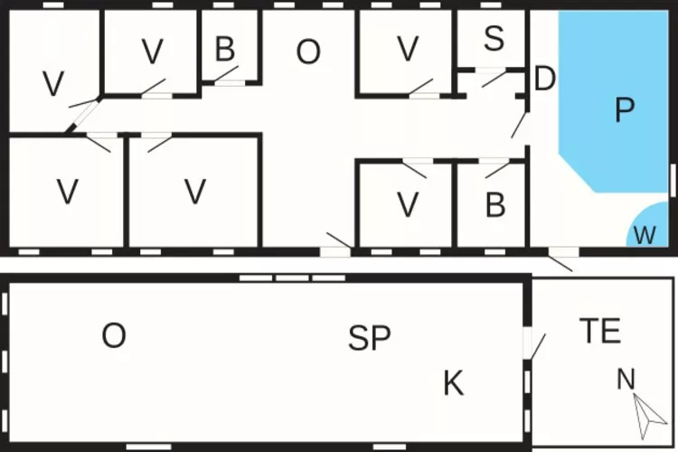 12 persoons vakantie huis in Lemvig-Plattegrond