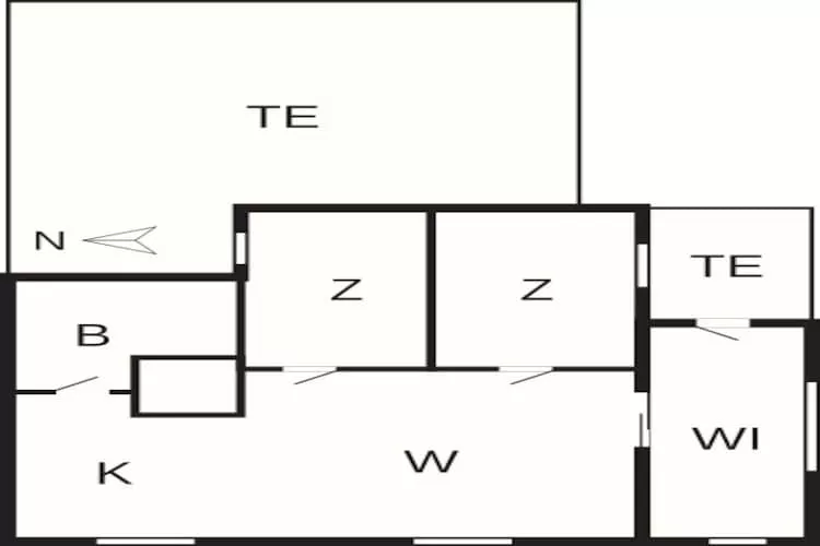 4 persoons vakantie huis in Rømø-By Traum-Plattegrond