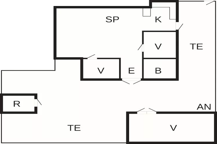 5-persoons vakantiehuis in Sæby-Plattegrond