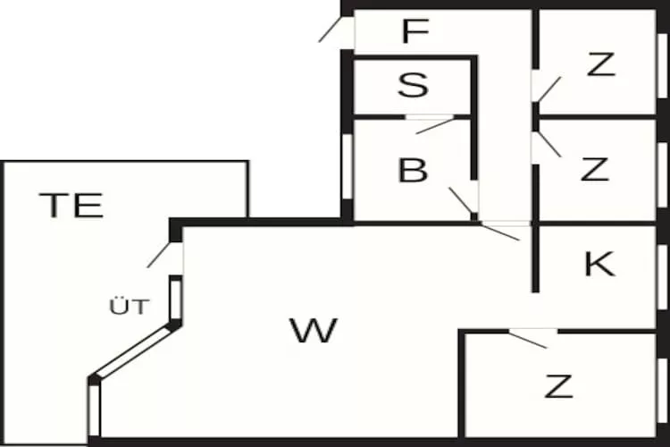 Helder strandhuis -- By Traum Ferienwohnungen-Plattegrond