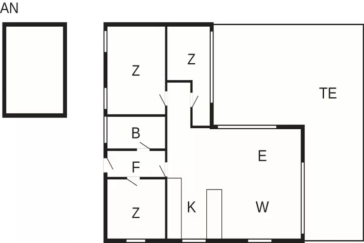 6 persoons vakantie huis in Karrebæksminde-Plattegrond