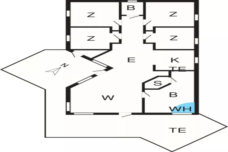 Strandparadijs in Snogebaek -- By Traum Ferienwohnungen-Plattegrond
