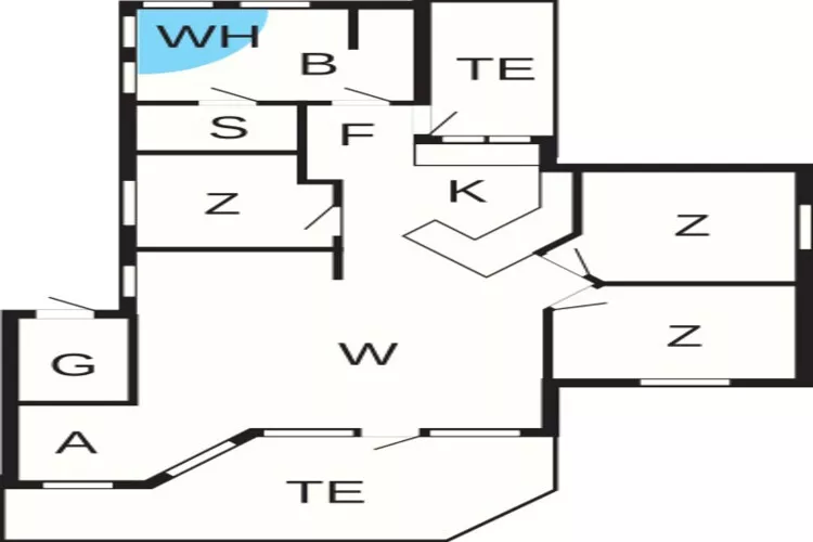8 persoons vakantie huis in Humble-Plattegrond