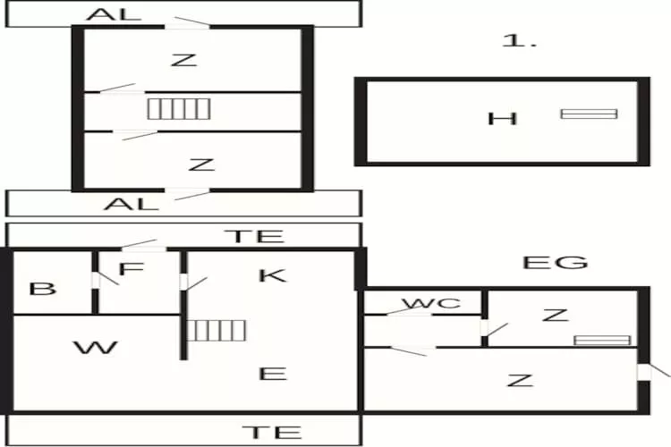 Afgelegen oase op Fur -- By Traum Ferienwohnungen-Plattegrond