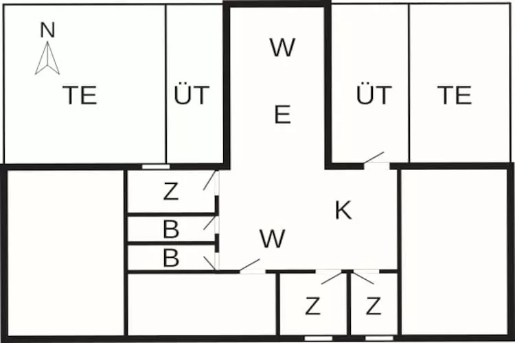 Panoramisch toevluchtsoord in Svaneke -- By Traum Ferienwohnungen-Plattegrond