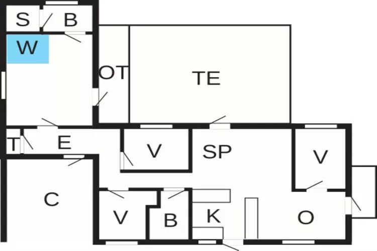 Luxe retraite in Blavand -- By Traum Ferienwohnungen-Plattegrond